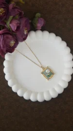 Anti tarnish chain with coloured 3d vintage Pendent - JWL001 - Image 6