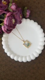 Anti tarnish chain with coloured 3d vintage Pendent - JWL001 - Image 4